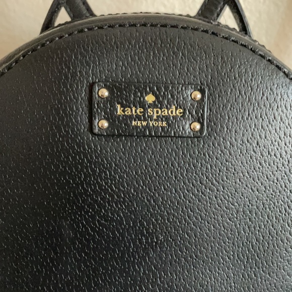 Black Leather Kate Spade Backpack